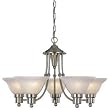 Hardware House 544452 Bristol 5-Light Chandelier, Brushed Nickel