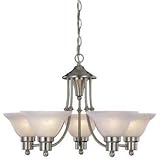 Hardware House 544452 Bristol 5-Light Chandelier, Brushed Nickel