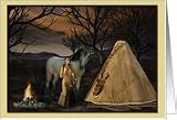 Into the night-Native American Card