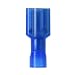 Panduit DNF14-250FIB-C Female Disconnect, Nylon Fully Insulated, Funnel Entry, 16 - 14 AWG Wire Range, Blue, 0.250 x 0.032" Tab Size, 0.16" Max Insulation, 0.35" Width, 0.22" Height, 0.84" Length (Pack of 100)