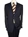 Hand Tailored Italian Merino Wool 150s Dark Navy Men Suit Comfortable Year Round Use Complete Jacket