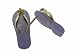 Lavender Jade Flip Flop Plumeria Strap Sandal Earrings, 14k Gold