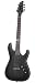 Schecter Blackjack Slim Line Series C-1 6-String Electric Guitar, Satin Black, with Active Pickups