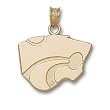 Kansas State Univ Powercat 5/8" Charm/Pendant