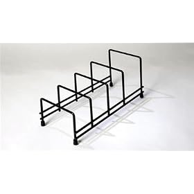 Black Plastic Coated Plate Storage Rack