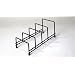 Black Plastic Coated Plate Storage Rack