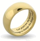 18k Gold Serenity Prayer Ring (SIZE 9) -
