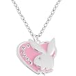 Officially Licensed PLAYBOY Pink HEART Rhinestone Necklace