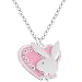 Officially Licensed PLAYBOY Pink HEART Rhinestone Necklace