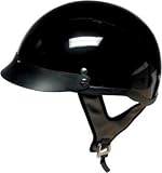 Half Helmet Scooter Moped Motorcycle Black