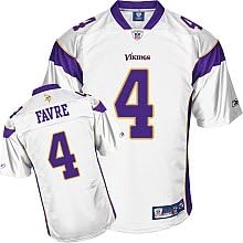 NFL Reebok Minnesota Vikings Brett Favre Youth Premier White Jersey (X-Large)