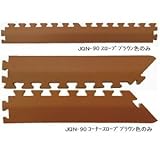 ジョイントクッション和み JQN-90用 スロープセット セット内容 （本体 12枚セット用） スロープ10本・コーナースロープ4本 計14本セット 色 ブラウン 【日本製】 【防炎】