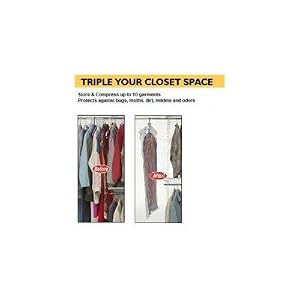 ITW Space Bag WBR-7505 Vacuum Seal Storage Hanging Dress Bag