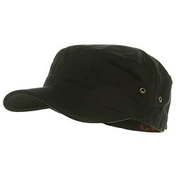 Trendy Military Fitted Cap- Black W32S36D