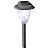 Malibu LZ512-6 6-Pack Solar Metal Walk Light with Plastic Globe, Pewter