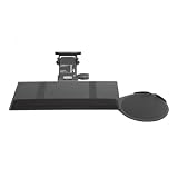 Leverless Lift N Lock Standard Keyboard Tray with Oval Mouse Surface