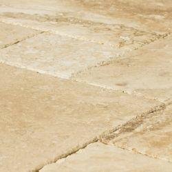 Travertine Tile Antique Pattern Denizli Beige Standard / Antique Patte On Sale