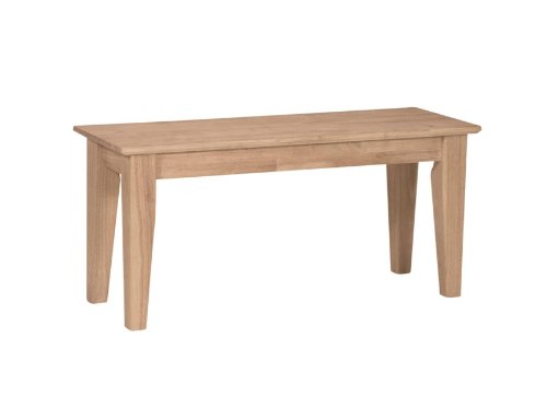 International Concepts BE-39 Shaker Style Bench - Unfinished