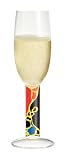 Champagne Glass, Navaja, Artistic Stem w/ Napkin. Designer Embossed Stem Champagne Glass Goblet
