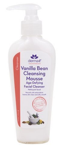 Derma e Age-Defying Facial Cleanser, Vanilla Bean Cleansing Mousse, 4 fl oz (118 ml)