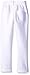 American Hawk Big Boys' Fleece Pant with Open Hem, White, 10/12