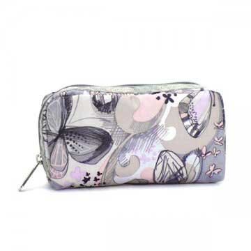 (レスポートサック) LeSportsac 6511RectangularCosmetic D100 FLY AWAY PRINT フライアウェイプリントピンク