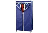 WENKO 4381630100 Kleiderschrank Air - atmungsaktives Vlies, 75 x 150 x 50 cm, dunkelblau