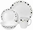 Corelle Livingware Geometric 16-Piece Dinnerware Set, Service for 4