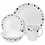 Corelle Livingware Geometric 16-Piece Dinnerware Set, Service for 4