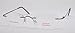 48 Eye Sizes Rimless Lightest Pure Titanium Eyeglass Frames At011 Brown Color