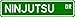 Ninjutsu Street Sign ~ Martial Arts Gift ~ Aluminum