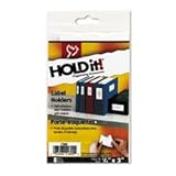 Cardinal(R) HOLDit!(R) Label Holders For 1in. Binders, 3/4in. x 3in., Pack Of 8