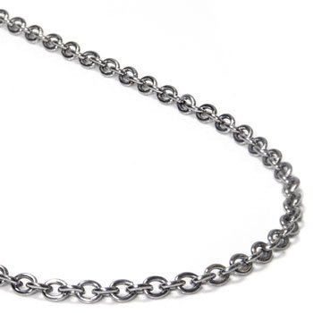 True Titanium 3MM Rolo Necklace Chain