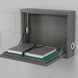ATLANTIC METAL Wall-Mount Laptop Computer Cabinet - Dark gray