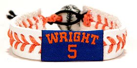 New York Mets David Wright Jersey Baseball Bracelet