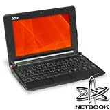 PC Hardware : Acer Aspire One AOA150-1435 Netbook - Intel Atom Processor N270 1.60GHz, 802.11b/g Wireless, 1GB DDR2, 160GB HDD, 8.9" WSVGA, Integrated Webcam, Windows XP Home (Onyx Black)