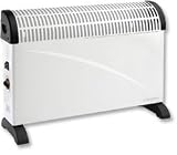 Connect it Convector Heater Electric 2 Heat Settings 2kw White And Black Ref Es139