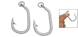 Como 2pcs Big Metal Fishing Hook Fish Hooks
