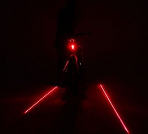 LED5灯 レーザーライン照射機能付き テールライト 夜の安全に「正規輸入品」 LED5灯 レーザーライン照射機能付き テールライト 夜の安全に「正規輸入品」