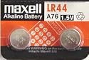 Pack of 2 Maxell LR44/357/AG13/A76 button cell battery