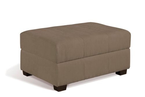 Kitchen: Urban Lounge Storage Ottoman, Sage Microsuede