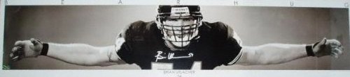 Mounted Memories Chicago Bears Brian Urlacher Autographed Poster