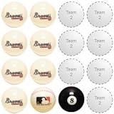 Atlanta Braves 1-TEAM BILLIARDS/POOL TABLE BALL SET (9)