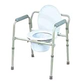 Folding Steel Commode -