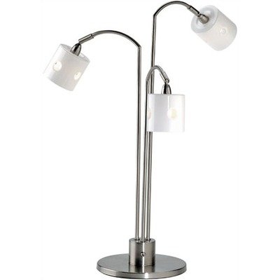 Lite Source Halogen White Desk Lamp