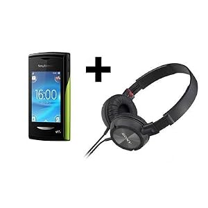 Sony Ericsson Yendo W150i + Casque Sony MDR-ZX300 Noir et Vert