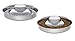 Stainless Steel Multi Puppy Litter Feeder Dish Bowl - Choose Size (11 Inch - 50oz)
