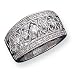 Sterling Silver CZ Vintage Polished Ring