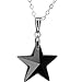 Handcrafted Austrian Crystal Jet Star Necklace
