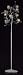 Iris 9 Light Plant Floor Lamp in Chrome